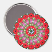 Geometrische Kaleidoscoop Magnet (Voorkant / Achterkant)