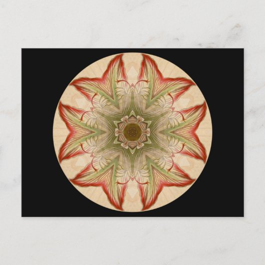 Geometrische kaleidoscoop Mandala Briefkaart (Voorkant)