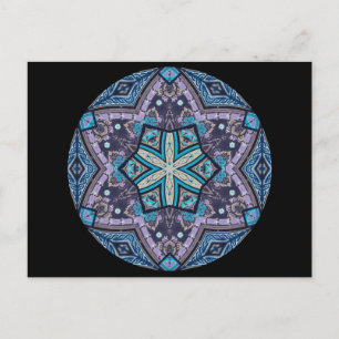 Geometrische kaleidoscoop Mandala Briefkaart