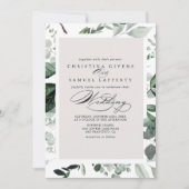 Geometrische kalligrafie Groene Voor & Achterbruil Kaart (Voorkant)