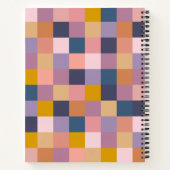 Geometrische kassa in Paars, speciaal gepersonalis Notitieboek (Achterkant)
