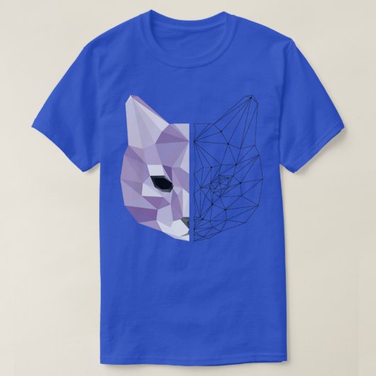 Geometrische kat 1 t-shirt (Design voorkant)