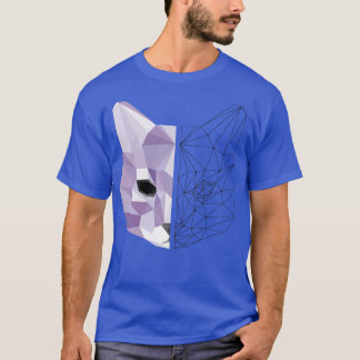 Geometrische kat 1 t-shirt