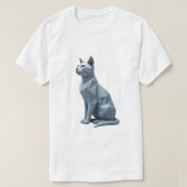 Geometrische kat t-shirt (Design voorkant)