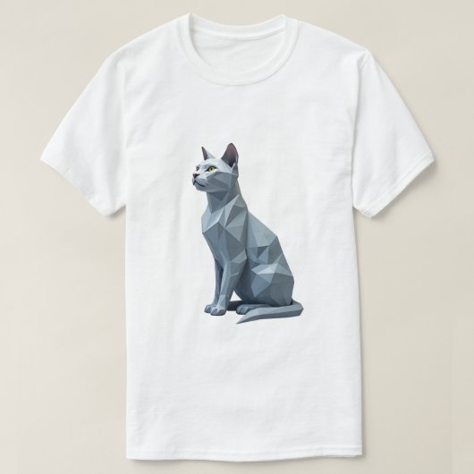 Geometrische kat t-shirt (Design voorkant)