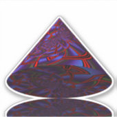 geometrische kegel sticker (Voorkant)