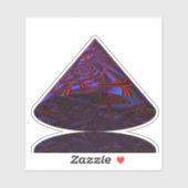 geometrische kegel sticker (Vel)