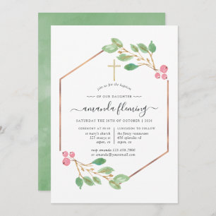 Geometrische kerstbaptisme of kerstfeest kaart