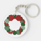 Geometrische kerstbeker sleutelhanger (Achterkant)