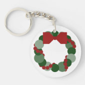 Geometrische kerstbeker sleutelhanger (Voorkant)