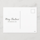 Geometrische kerstboom familie wensen feestdagenkaart (Achterkant)