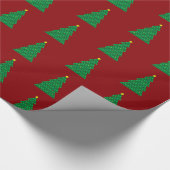 Geometrische kerstboom - kerstpapier voor het ompa cadeaupapier (Hoek)