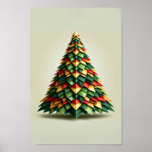Geometrische kerstboom