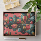 Geometrische Kerstboom Tissuepapier (Geschenk)