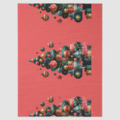 Geometrische Kerstboom Tissuepapier (Voorkant)