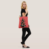 Geometrische Kerstboom Tote Bag (Op model)