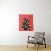 Geometrische Kerstboom Wandkleed (In situ)