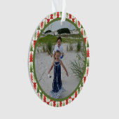 Geometrische Kerstboomgaard Ornament (voorkant)