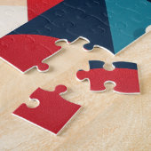 Geometrische kerstman legpuzzel (Zijkant)