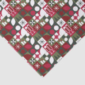 Geometrische Kerstmis Tissuepapier (Detail)