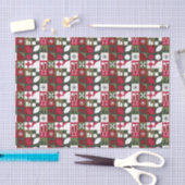 Geometrische Kerstmis Tissuepapier (Craft)