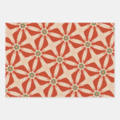 Geometrische kerstpatronen inpakpapier vel (Voorkant 2)