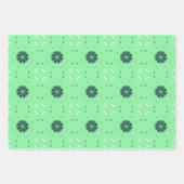 Geometrische kerstpatronen inpakpapier vel (Voorkant)