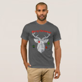 Geometrische kerstrendieren Mannen t-shirt (Voorkant volledig)