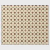 Geometrische kerststaartwappapier cadeaupapier (Vlak)