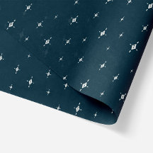 Geometrische Kerststerren in Navy Blue