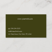 Geometrische keukengerei Catering Koken Chef Visitekaartje (Achterkant)