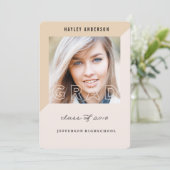 GEOMETRISCHE KLASSE VAN AFSTUDEREN 2016 KAART (Staand voorkant)