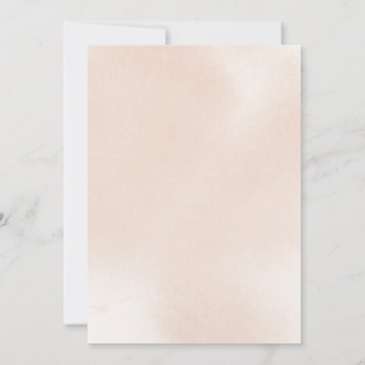 Geometrische klassieke mosterdroze roze Quinceañer Kaart (Achterkant)