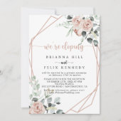 Geometrische klassieke roze rozenontdekking kaart (Voorkant)