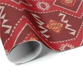 Geometrische  klassieker kleurrijke trendy mode cadeaupapier (Rol Hoek)