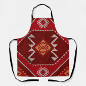 Geometrische  klassieker kleurrijke trendy mode schort (Voorkant)