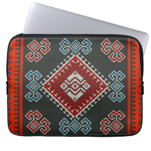 Geometrische  klassieker mode-trendy kleurrijk laptop sleeve
