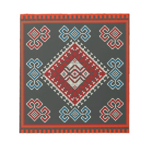 Geometrische  klassieker mode-trendy kleurrijk notitieblok