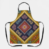 Geometrische  klassieker mode-trendy kleurrijk schort (Voorkant)