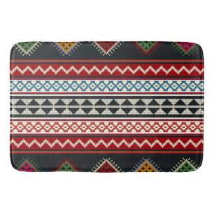 Geometrische klassieker schattig trendy kleurrijk badmat