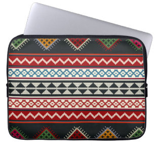 Geometrische  klassieker schattig trendy kleurrijk laptop sleeve