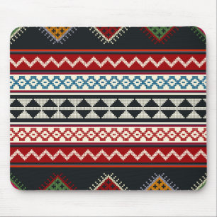 Geometrische klassieker schattig trendy kleurrijk muismat