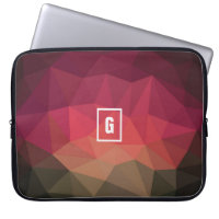 Geometrische kleur hi tech design laptop sleeve.