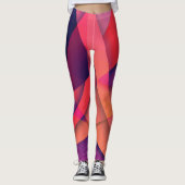 Geometrische kleur Leggings (Voorkant)