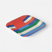 Geometrische kleur papieren bordje (Gebogen)