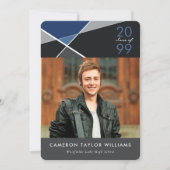 Geometrische kleuren blokkeren Fotogradatie Partij Kaart (Voorkant)