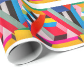 geometrische kleuren cadeaupapier (Rol Hoek)