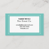 Geometrische kleurenblok Sociale media Visitekaartje (Achterkant)