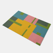 Geometrische kleurenblokkering van de stijl van he deurmat (Schuin)