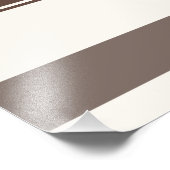 Geometrische kleurenblokrechthoeken - Bruin en bei Foto Afdruk (Hoek)